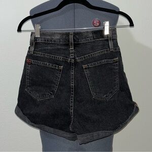BDG Mom High-Waist Black Denim Shorts